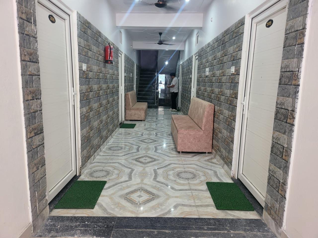Hotel corridor
