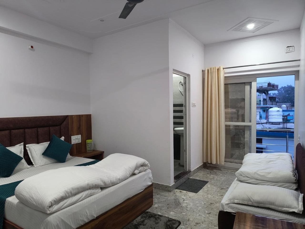 Room with bathroom access